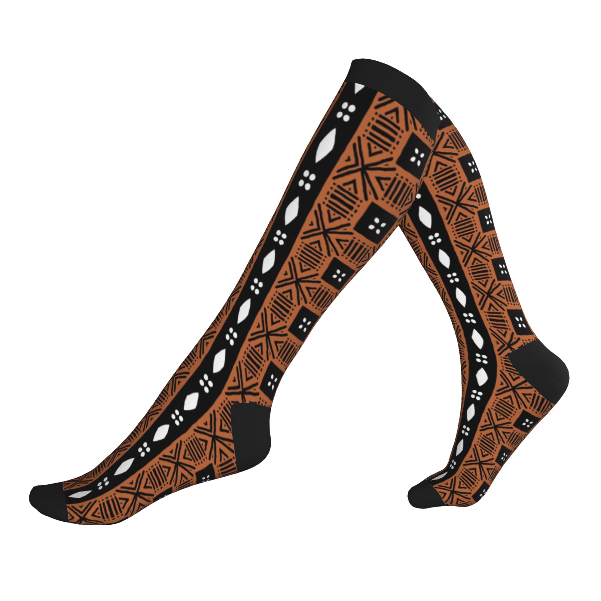 Ethnic Fashion Men - Calzini Sportivi con Motivi Tribali Etnici
