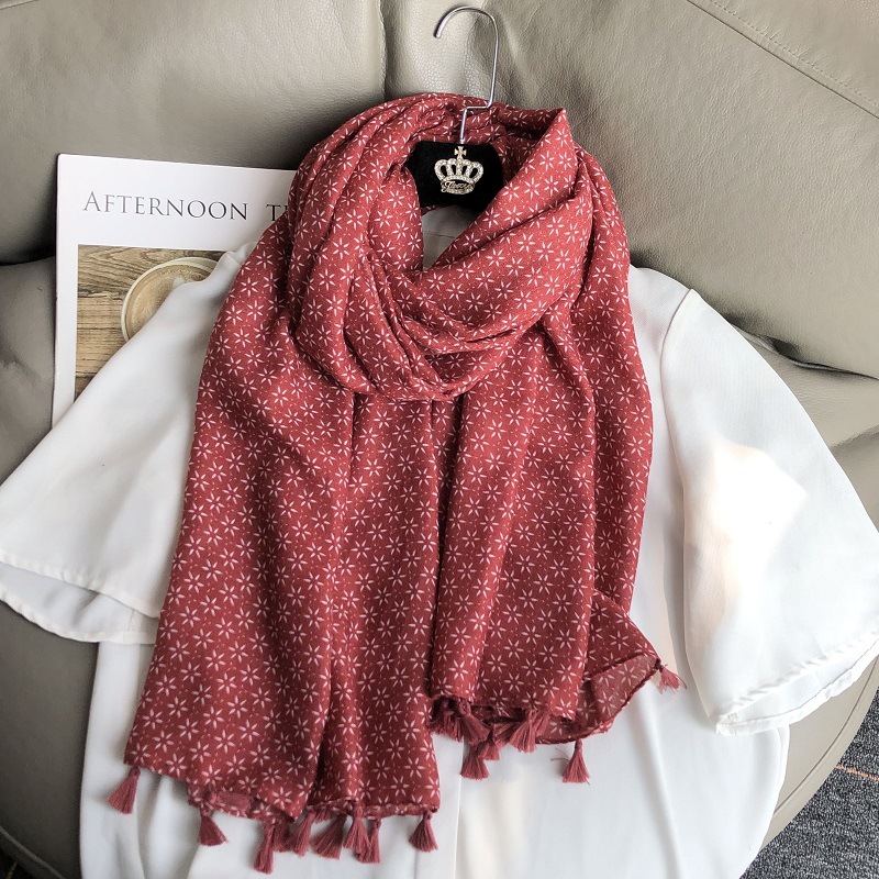 New Ethnic Fashion - Sciarpa in lino di cotone stile