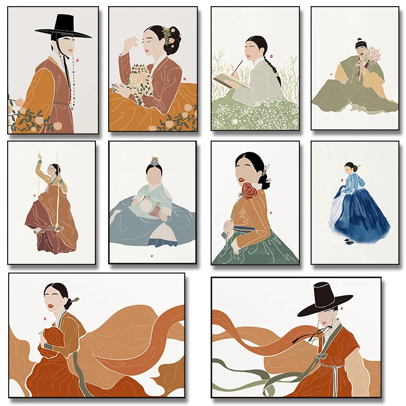 Coreano Hanbok Boho Art Poster - Hanbok Modern Set recensione e prezzo
