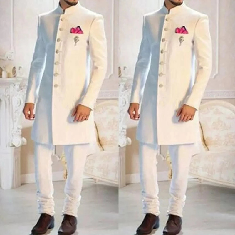 Fashion Design White Stand Col - Ethnic Wear Men'S Fashion recensione e prezzo